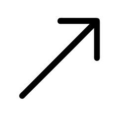 Diagonal Growth Arrow Progress Icon Design