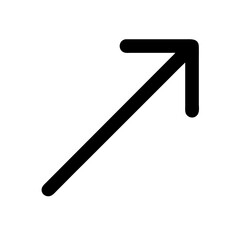 Diagonal Growth Arrow Progress Icon Design