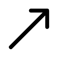 Diagonal Growth Arrow Progress Icon Design