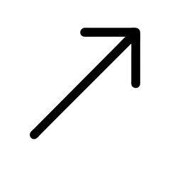 Diagonal Growth Arrow Progress Icon Design