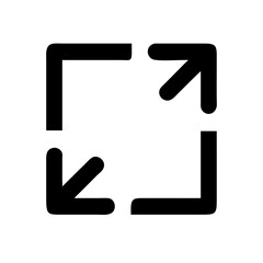 Expand Screen Corner Arrows Icon Design