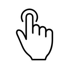 Finger Tap Gesture Icon Design