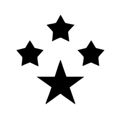 Obraz premium Five Star Cluster Radiant Symbol Icon Design
