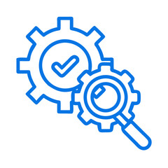Gear with Check Icon Design