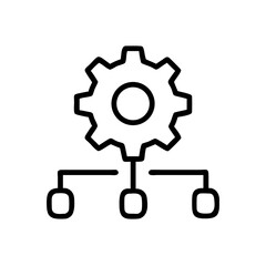 Gear with Check Icon Design