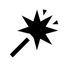 Glossy Spark Icon Combination Design