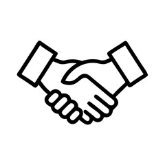 Handshake Quality Agreement Icon Design