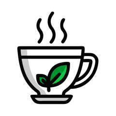Herbal Tea Cup Icon Design