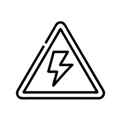 High Voltage Warning Icon Design