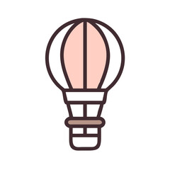 Obraz premium Hot Air Balloon Icon Design