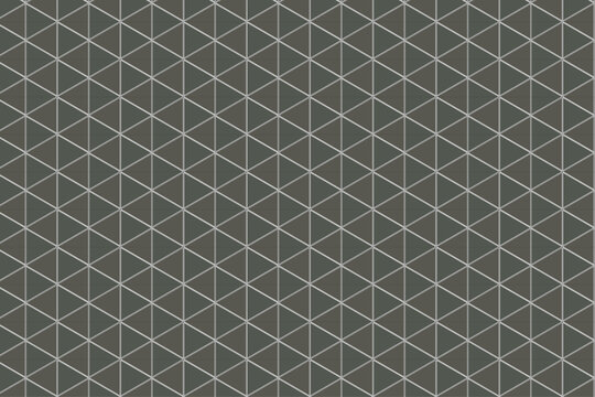 A Seamless Vector Background Featuring A Geometric Pattern Of Interlocking Triangles In Dark Green And Gray Tones. Ideal For Digital Wallpapers, Fabric Design, Web Backgrounds, And Graphic Projects.