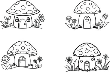 mushrooms in the grass, mushrooms in the forest, mushrooms.