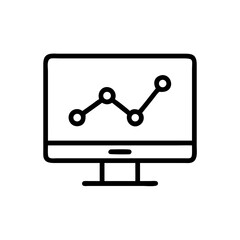 Monitor Analytics Icon Design