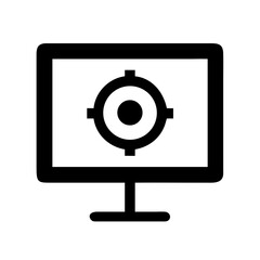 Monitor Target Icon Design