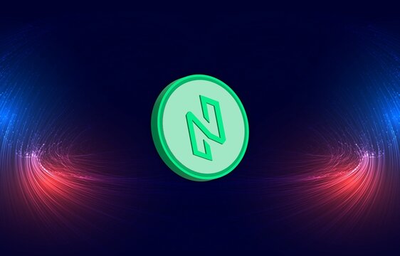 images of the nuls logo on a digital background. 3d illustrations.