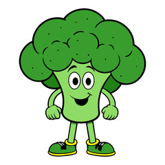 Fototapeta premium Download Broccoli Vector Art Illustration Eps File For Design.