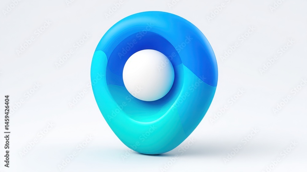 Poster blue and white object representing ai-driven niche explorer tool for uncovering underserved markets 