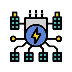 Power Grid Control Icon Design