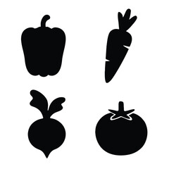 Minimalist Vegetable Silhouette.