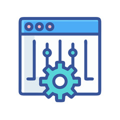 Settings Chart Icon Design