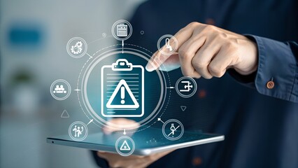 Risk management and assessment for business investment, Risky business risk management control and strategy. forecasting evaluation financial business concept. 