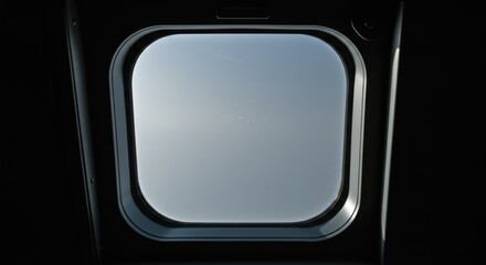 Cockpit Window Frame Detail in Soft Diffused Light