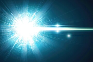 Obraz premium Radiant explosion in space