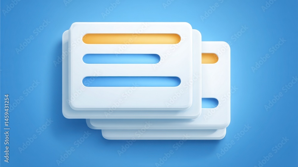 Poster simple white square object on a clean surface representing minimalism and clarity in design and thou
