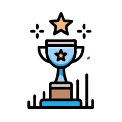 Trophy Success Achievement Icon Design