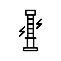 Vertical Power Bolt Icon Design
