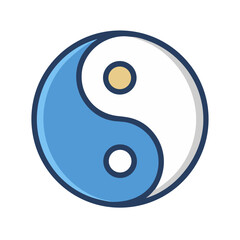 Yin Yang Symbol Balance Icon Design