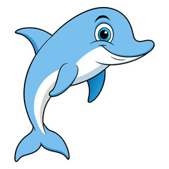 Obraz premium Download Dolphin Vector Art Illustration Eps File For Design.