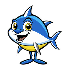 Fototapeta premium Download Bluefin Tuna Vector Art Illustration Eps File For Design.
