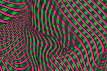 Pink and green pattern abstract line.
