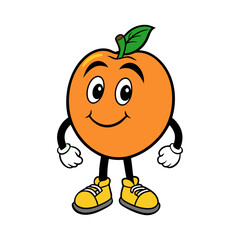 Download Peach Vector Art Illustration Eps File For Design.