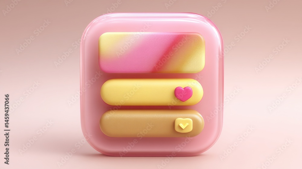 Poster stylish pink and yellow phone representing the concept of polishing scripts and transforming raw con
