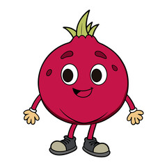 Fototapeta premium Download Pomegranate Vector Art Illustration Eps File For Design.