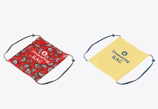 Drawstring Bag Mockup