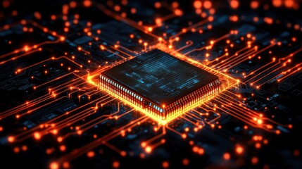 High-tech computer chip