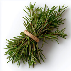 Fototapeta premium Fresh rosemary bundle ready for culinary use in cooking