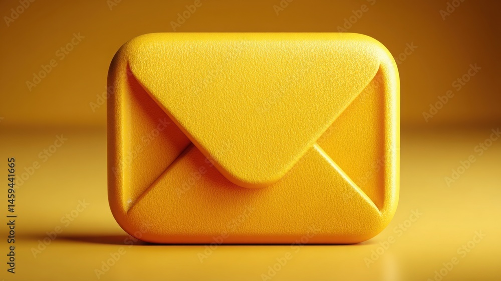 Poster simple yet elegant envelope representing automated email subject improver concept for enhancing open