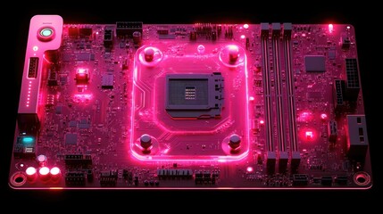 High-tech computer motherboard
