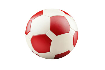 Fototapeta premium Red And White ball In Floating, a Classic Sports equipment concept.