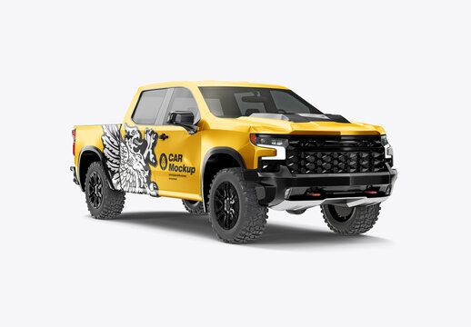 Pickup Truck Mockup
