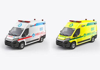 Van Ambulance Mockup