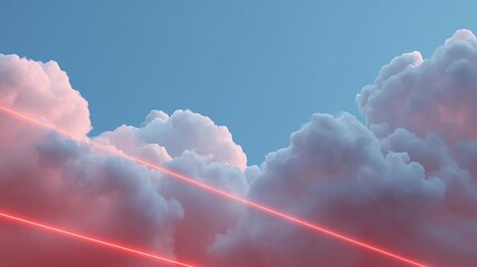 Group of white clouds against a blue sky. the clouds are arranged in a way that they are overlapping each other, creating a sense of depth and dimension.