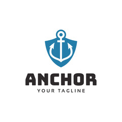 Anchors icon.  Nautical symbol. Simple anchor logo.