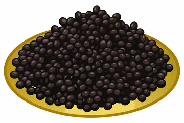 black olives on a plate