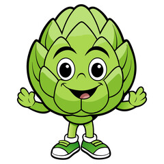 Fototapeta premium Download Artichoke Vector Art Illustration Eps File For Design.