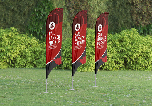 Sail Banner Mockup